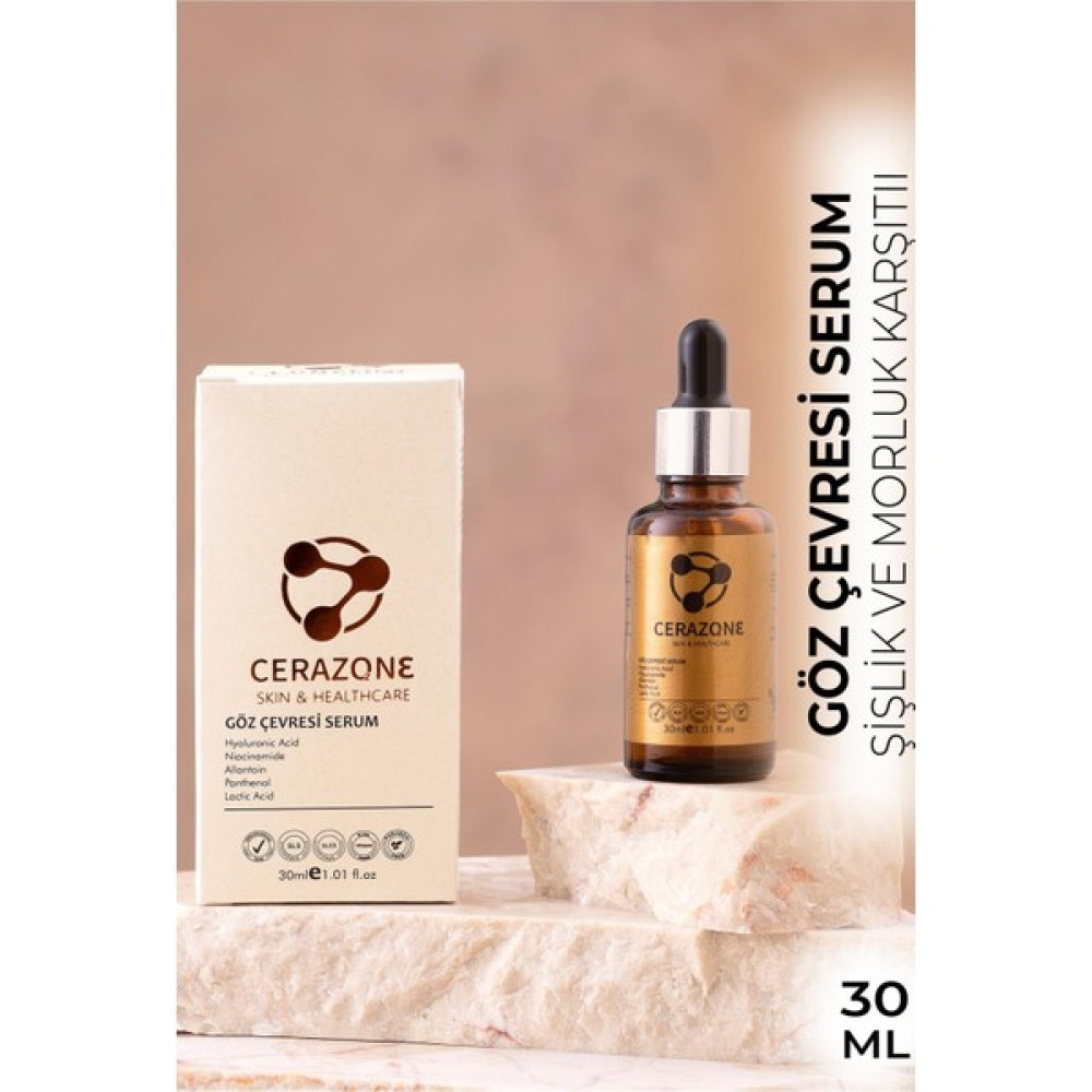 Cerazone Skin & Healthcare Göz Çevresi Şişlik Morluk Göz Altı Torbası Karşıtı Aydınlatıcı Hyalüronik Asit Serum 30ML Anti-Aging / Yaşlanma Karşıtı Fiyatı