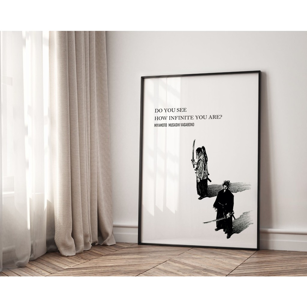 (Çerçevesiz) Mıyamoto Musashı Vagabond Poster, Anime Poster Çerçevesiz - 40x60 Diğer Fiyatı