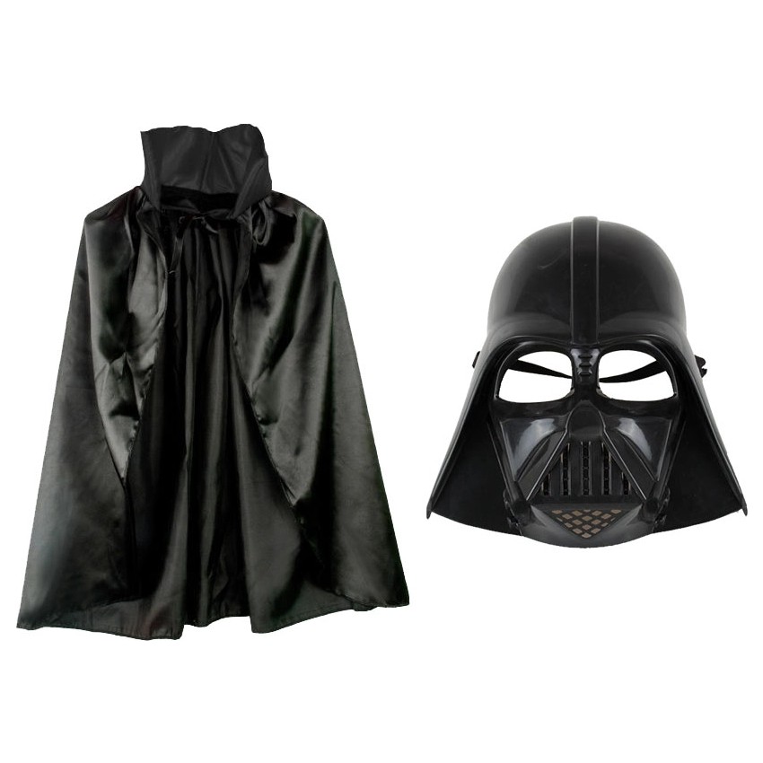 Çerçici Çocuk Boy Yıldız Savaşları Star Wars Darth Vader Maskesi ve 90 cm Pelerin Seti Siyah Diğer Fiyatı