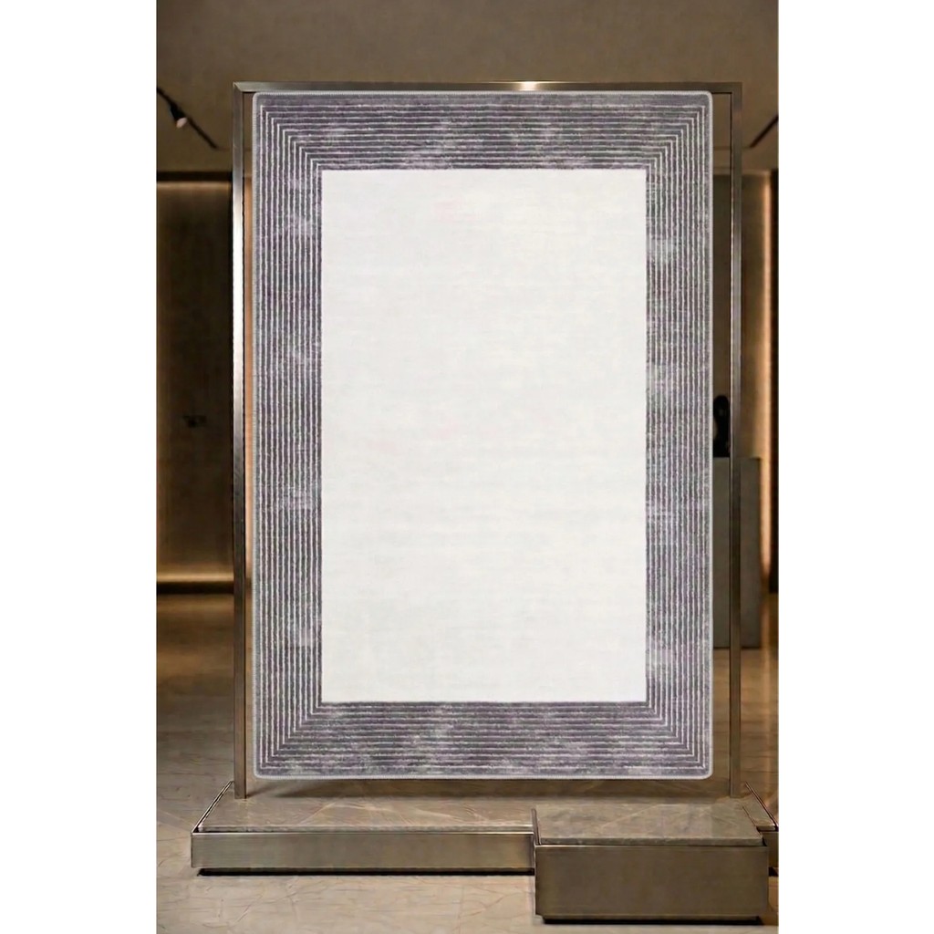 Ceremony Home Modern Gri Oturma Odası Halısı ve Salon Halısı - 160 x 230 cm - Gri - Krem SSD / Solid State Drive Fiyatı