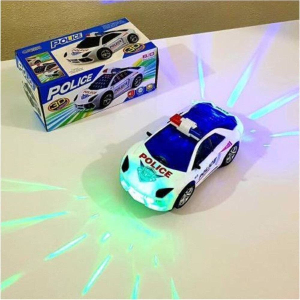 Ceren Kırtasiye 3D Işıklı Pilli ve Sesli Polis Arabası - Renkli Oyuncak Araç Fiyatı