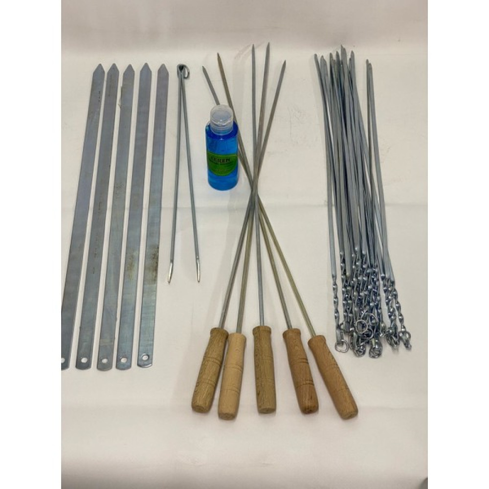 Ceren Mangal 32'li Şiş Set 5'liadana Şiş + 5'li Ağaç Saplı Şiş + 20'li Ince Şiş + Maşa ve Jel Oto Boyaları Fiyatı