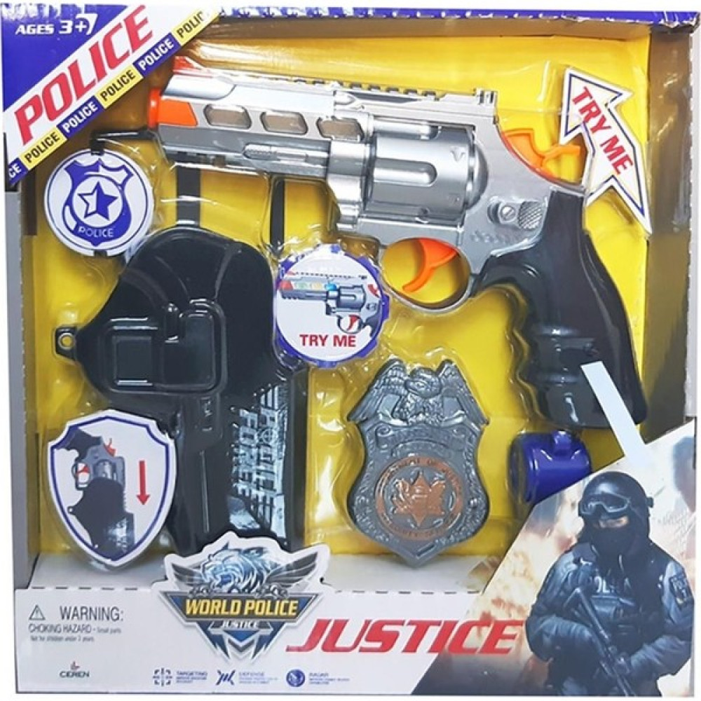 Ceren Toys Kutulu Rozetli ve Kılıflı Polis Slah Seti - Renkli Oyuncak Araç Fiyatı