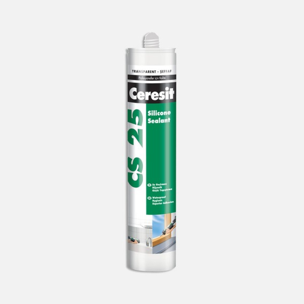 Ceresit Henkel Ceresit Cs 25 280 ml Silikon Şeffaf Nalburiye & Hırdavat Fiyatı