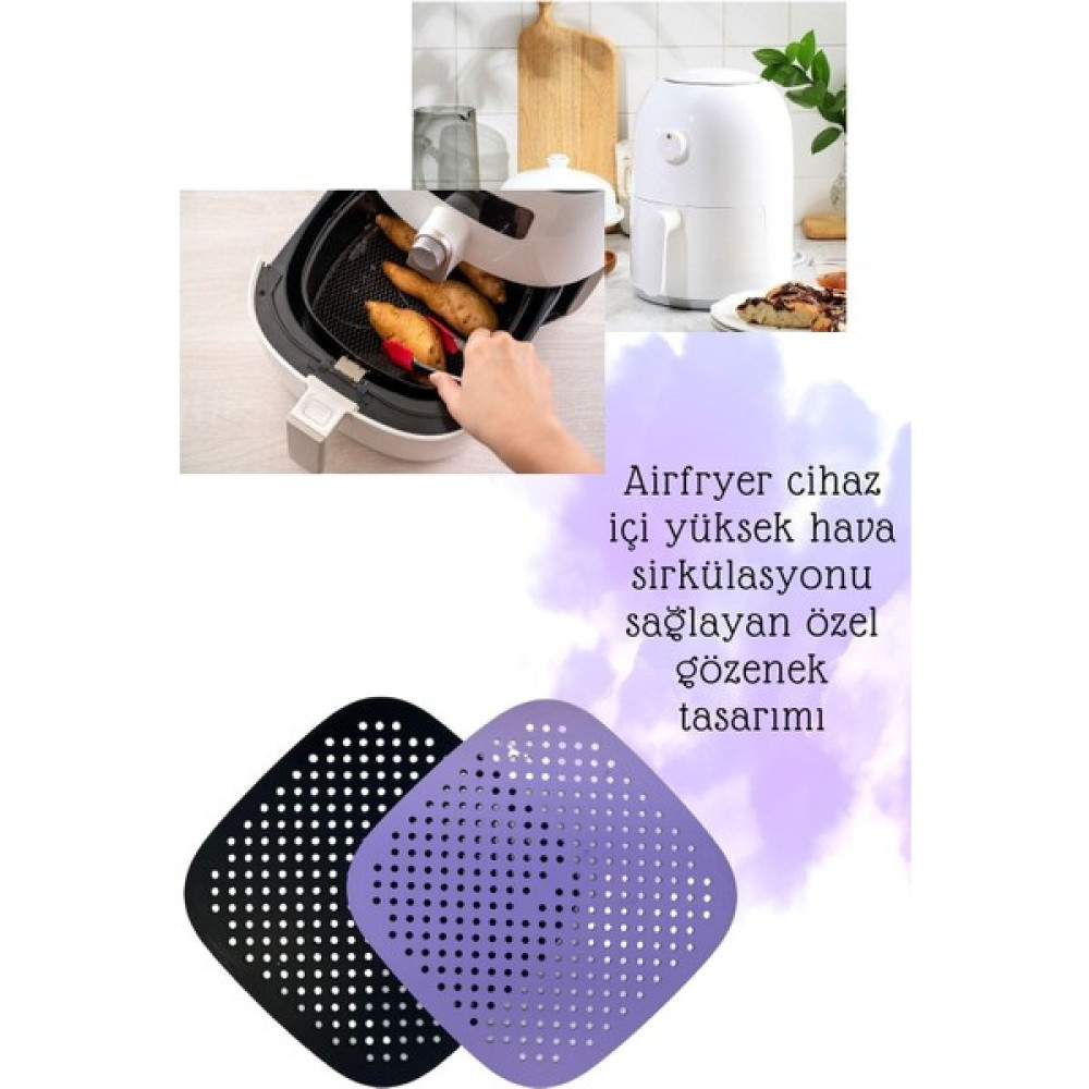 Ceritti Airfryer Medikal Silikon Kare Pişirme Matı Yırtılmayan,tekrar Kullanılabilen,yıkanabilir Pişirme Matı Oto Boyaları Fiyatı