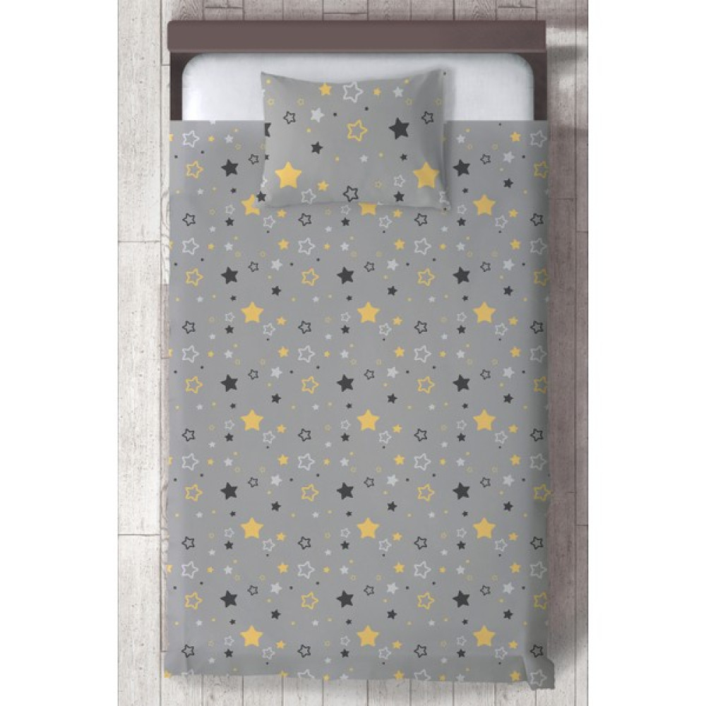 Ceritti Bebek ve Çocuk Odası Yıldızlı Organik Boyalı, Renkli Yatak Örtüsü Seti Toplam 2 Parça ( 1 Adet Yatak Örtüsü 140X220CM, 1 Adet Yastık Kılıfı... Yatak Örtüsü Fiyatı