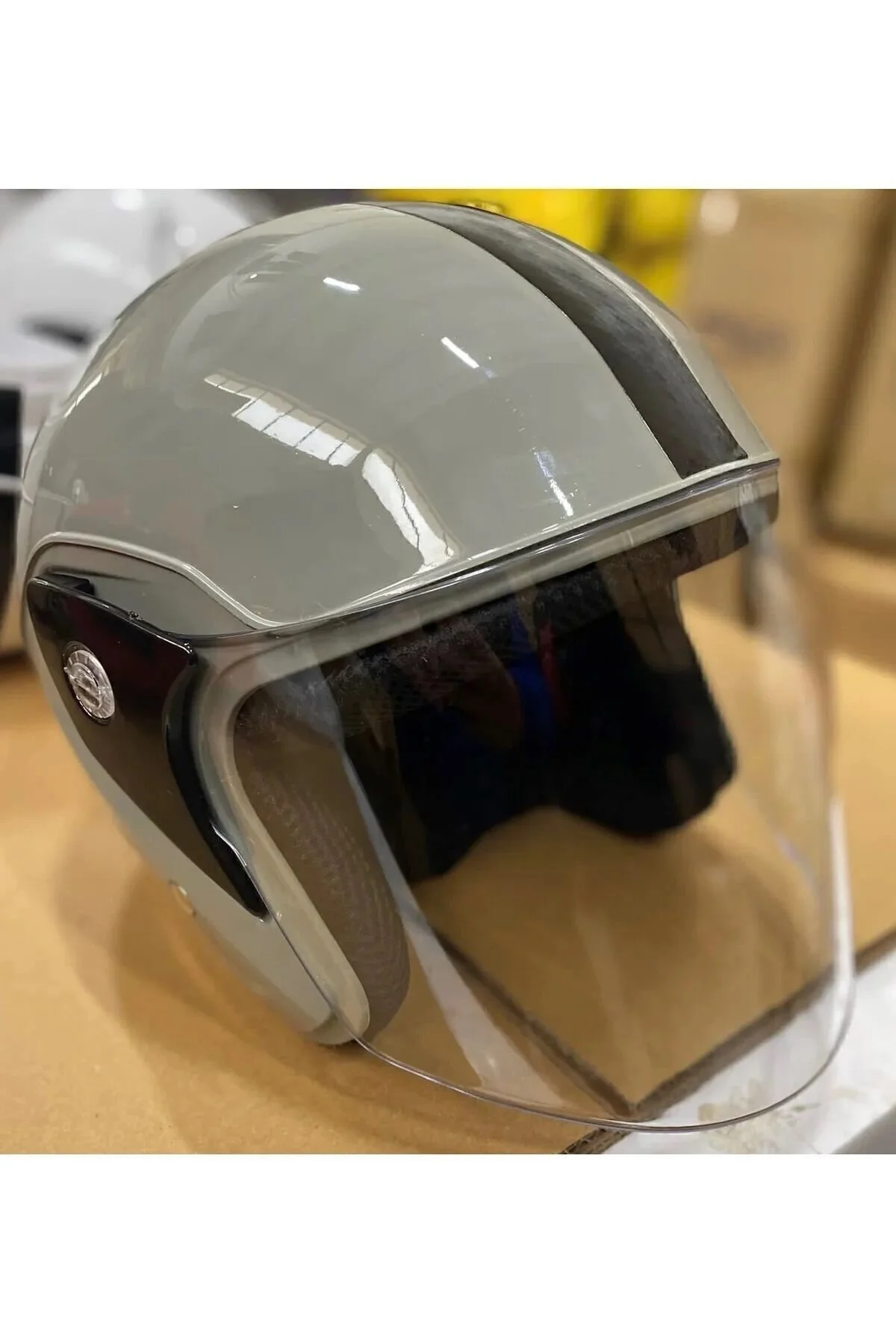 cesastore Motosiklet Yarım Kask Kırılmaz Özellikli L Beden" Motorsiklet Kaskları Fiyatı