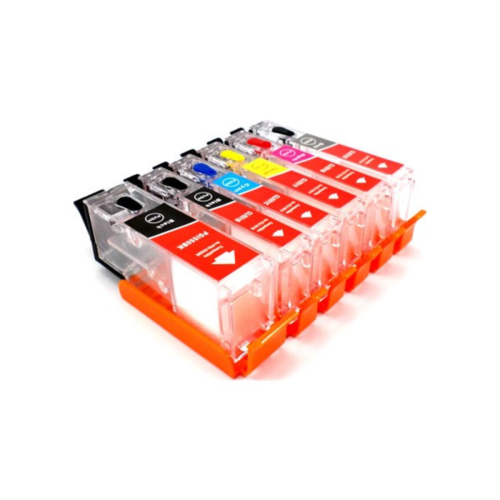 Cescesor Canon PGI-570 CLI-571 Uyumlu Kolay Dolan Kartuş - 6 Renk - Renkli Kartuşlar Fiyatı