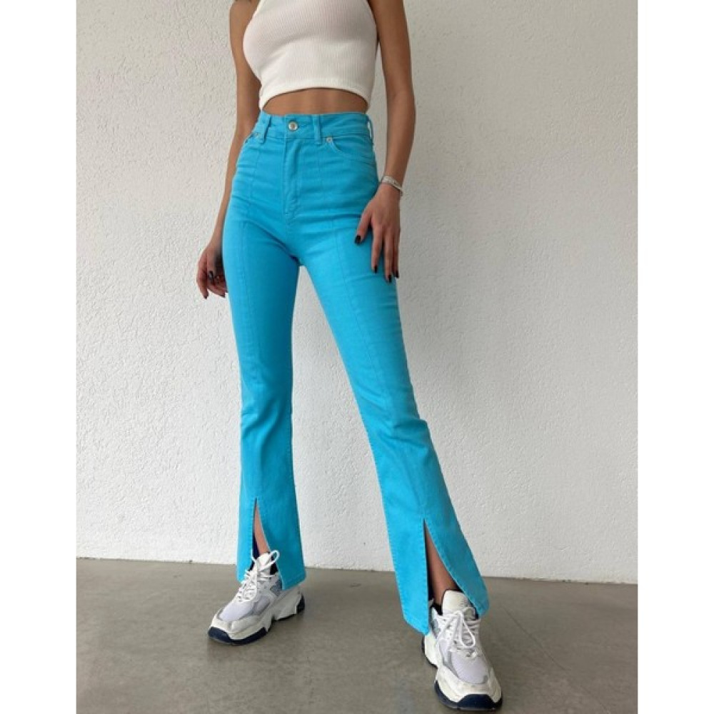 Cesi Collection Gabardin Önden Yırtmaçlı Pantolon Mavi Erkek Pantolon Fiyatı