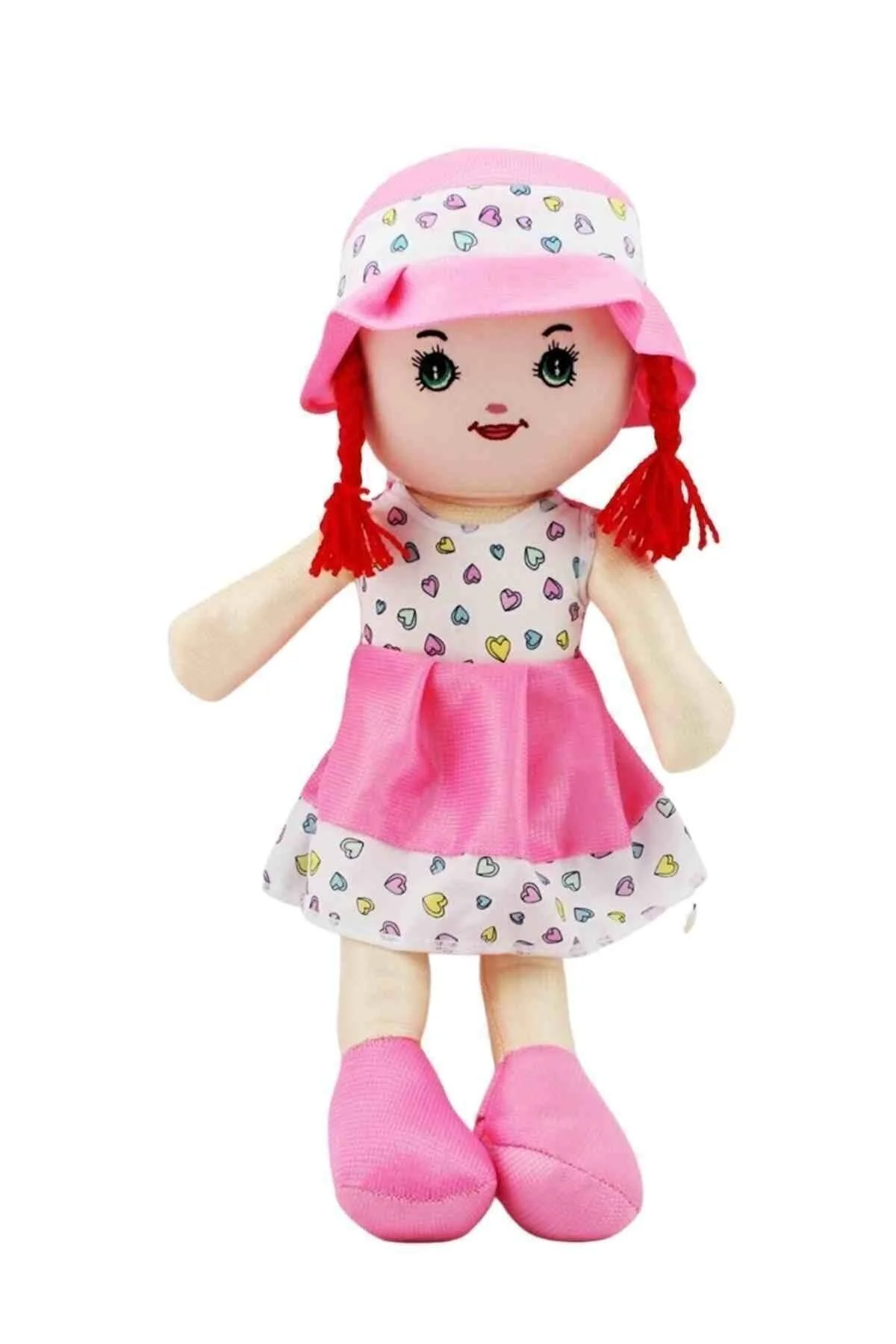 ÇEŞİT SEPETİM Pembe Elbiseli Oyuncak Bez Bebek 50 Cm Bez Bebek" Peluş Oyuncaklar Fiyatı
