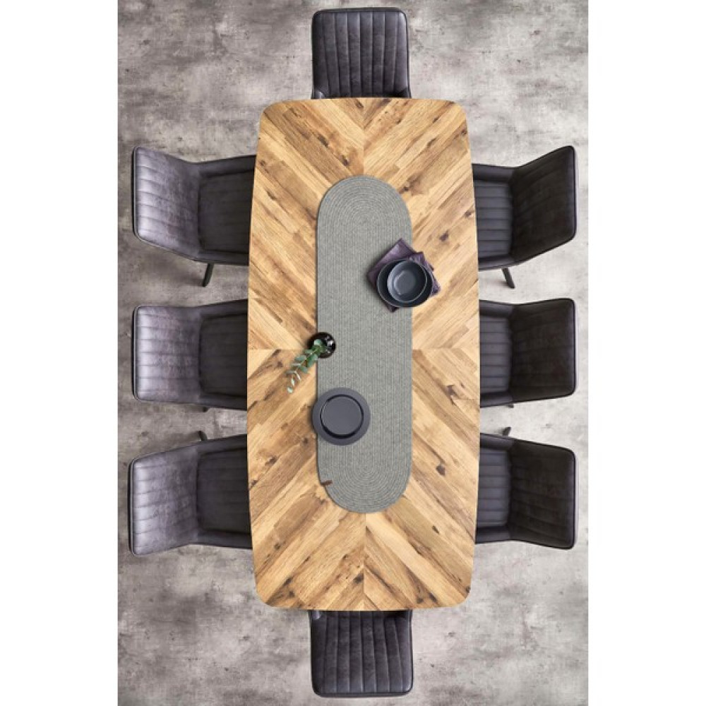 Cesta Amerikan Servis El Yapımı Pamuklu Gri Jüt Örme Dekoratif Düz Runner 37x136cm 9685 - 37 x 136 cm Masa Örtüsü Fiyatı