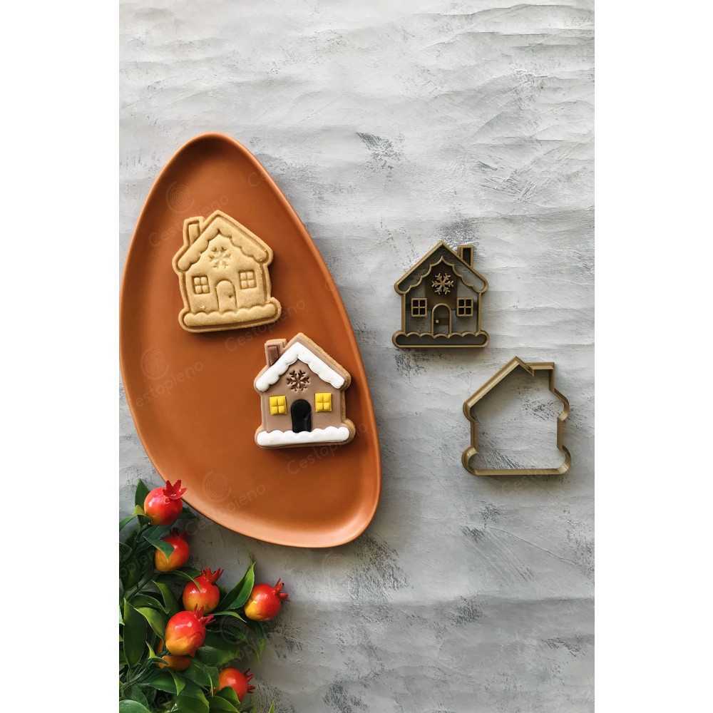 CESTOPİENO Gold Kar Taneli Ev Hamur Şekillendirici / Kurabiye Kalıbı / Seramik Kalıbı / 7x8 Cm Hamur Yoğurma Makinesi Fiyatı