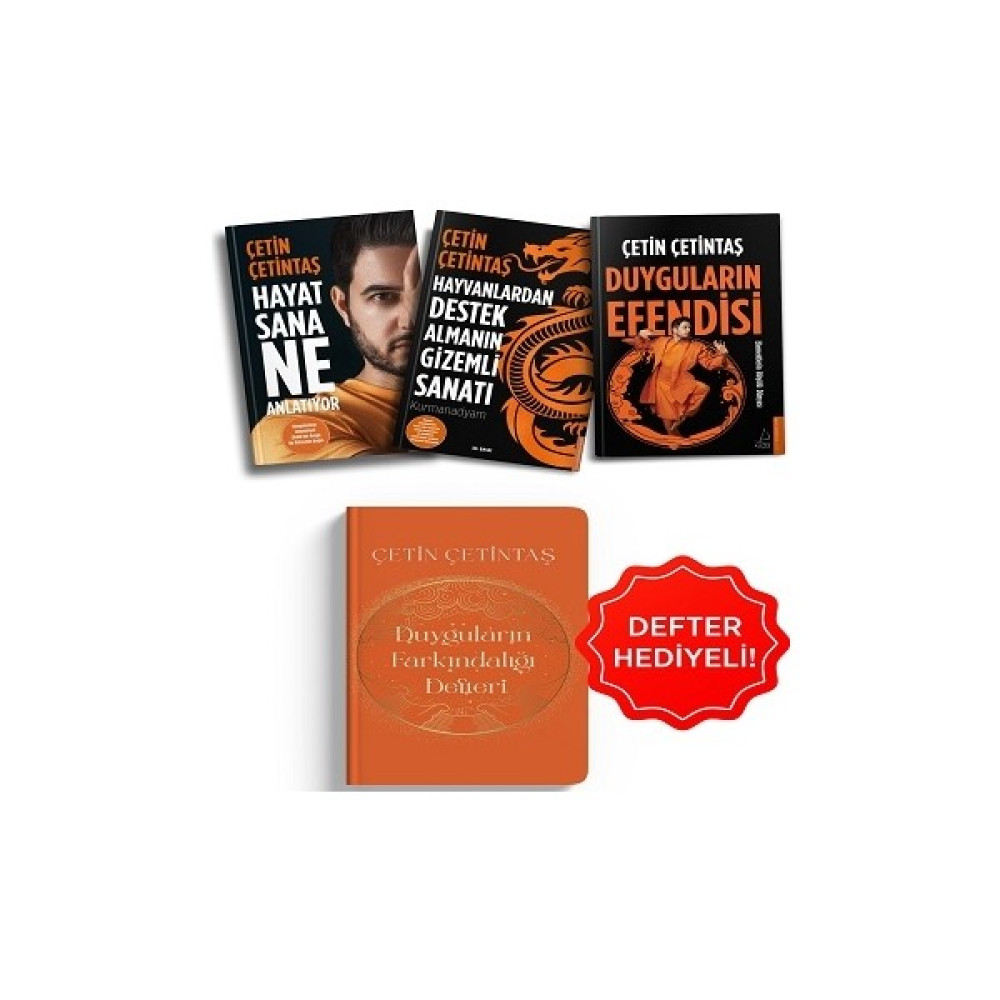 Çetin Çetintaş Kitap Seti Defter Hediyeli (3 Kitap) Kültür Kitapları Fiyatı