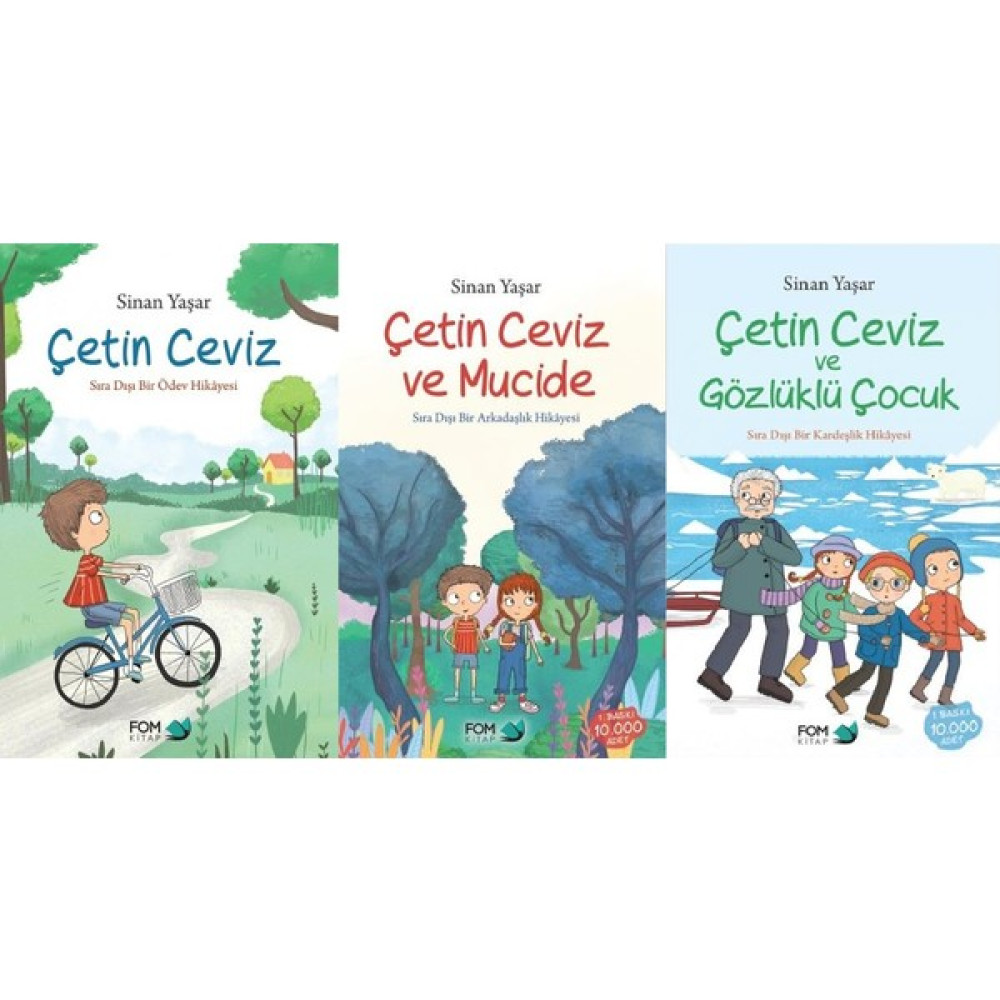 Çetin Ceviz Serisi 3 Kitap Set Sinan Yaşar (Çetin Ceviz- Çetin Ceviz ve Mucide- Çetin Ceviz ve Gözlüklü Çocuk) Çocuk Öykü Fiyatı
