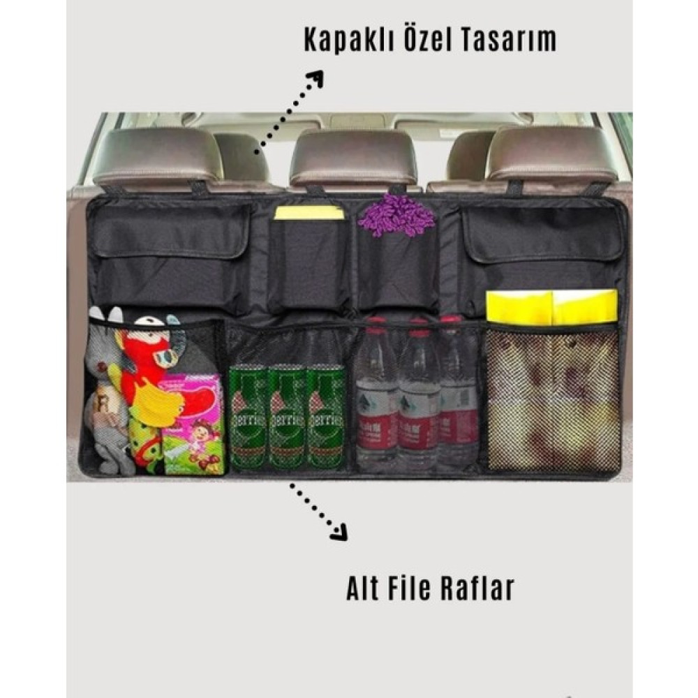 Çetin Dekorasyon Araç Bagaj Düzenleyici 8 Cepli Organizer Araba Eşya Malzeme Düzenleme Oto Içi Aksesuar Düzenleme - 0 RH (-) Siyah Oto Boyaları Fiyatı