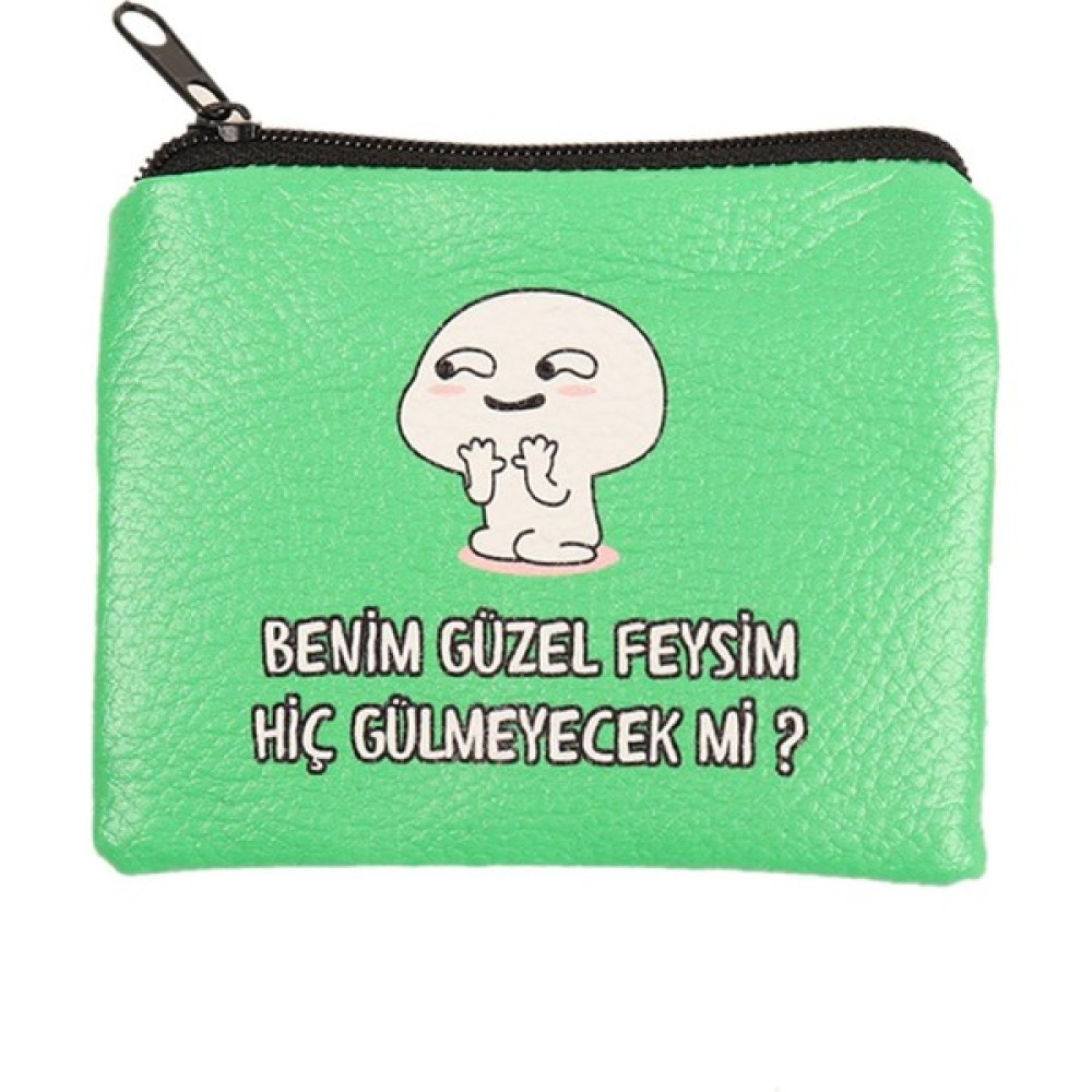 Cetinaccessories Benim Güzel Feysim Tasarım Süet Bozuk Para Cüzdanı Bayan Cüzdan Fiyatı