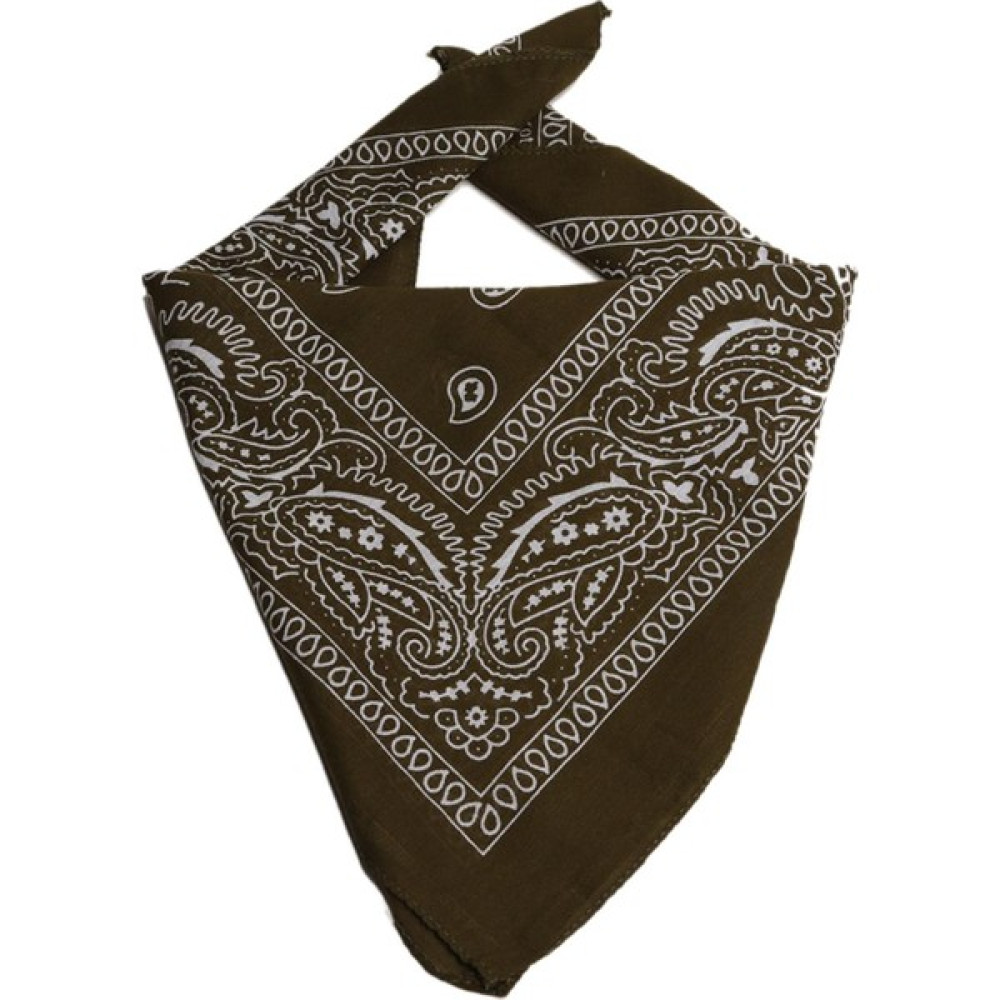 Cetinaccessories Ükb-Haki Renk Şal Desen Damla Tasarım Kare Bandana Bandana (Outdoor) Fiyatı