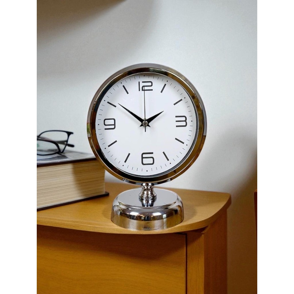Çetiner Group Silver Line 25 x 20 cm Metal Krom Masa Saati - Çok Renkli Masa Saati Fiyatı