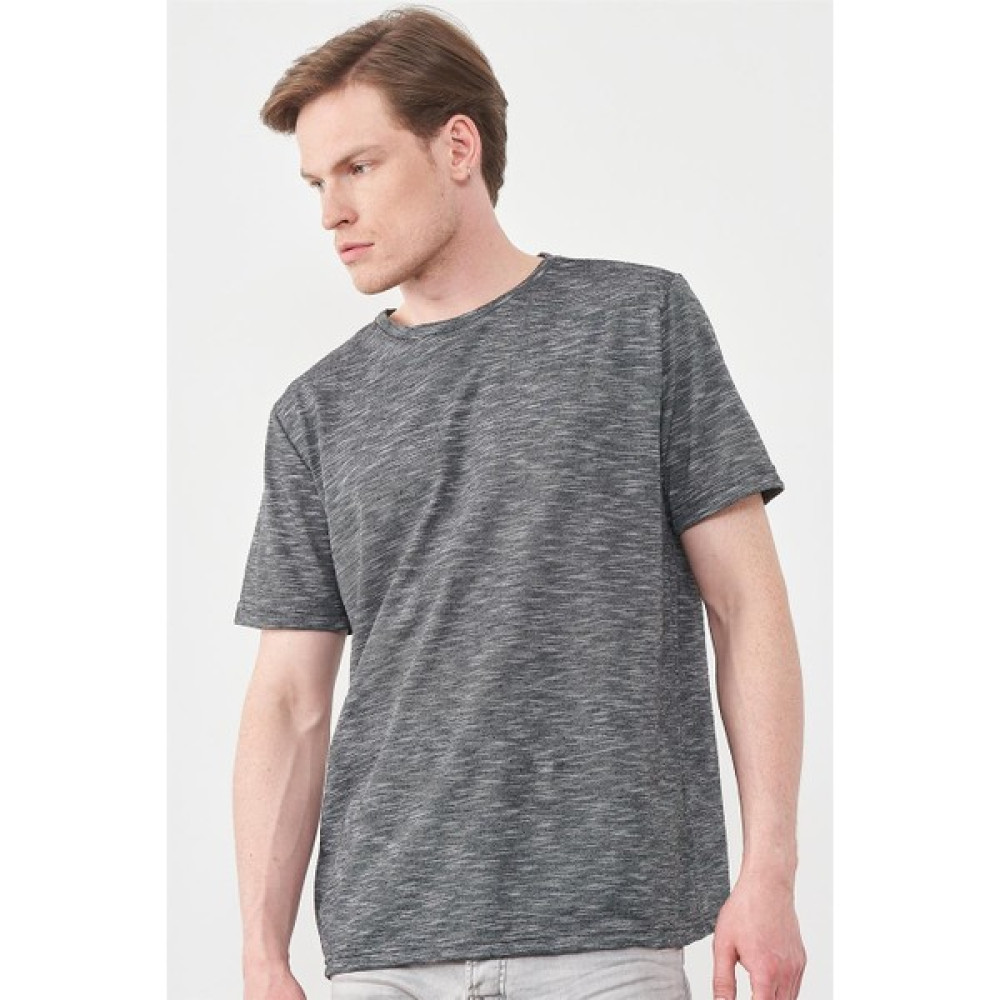 Çetinkaya Mentality 3446 Bisiklet Yaka Regular T-Shirt Siyah Erkek T-shirt Fiyatı