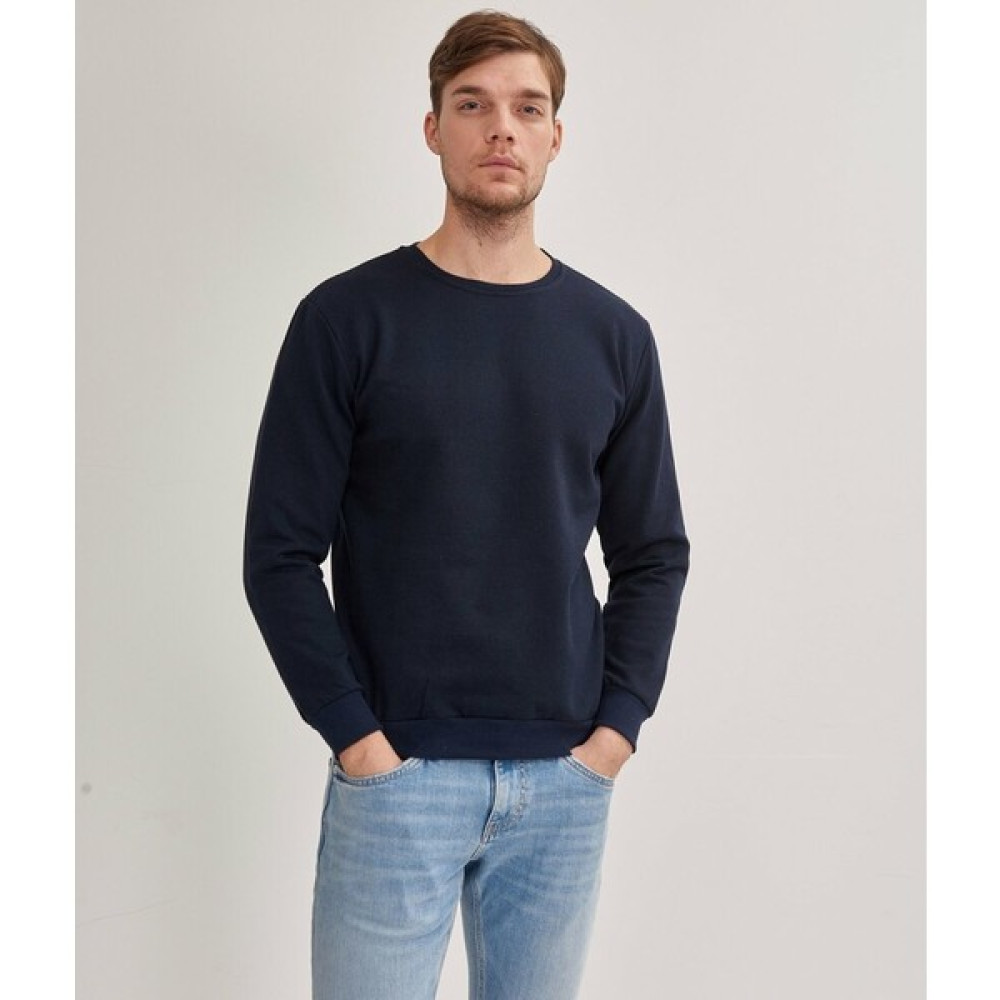 Çetinkaya Mentality Bisiklet Yaka Erkek Lacivert Sweatshirt Erkek Sweatshirt Fiyatı