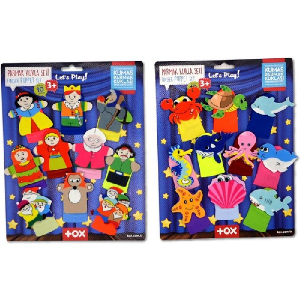 Ceturn Global 2 Set - 20 Parça Masal Kahramanları ve Deniz Canlıları Parmak Kukla Bebek Oyuncakları Fiyatı