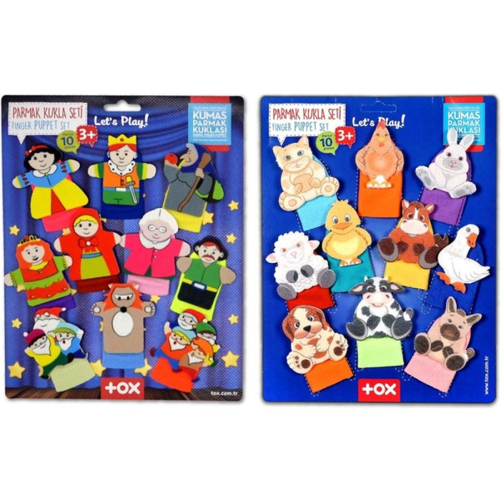 Ceturn Global 2 Set - 20 Parça Masal Kahramanları ve Evcil Hayvanlar Parmak Kukla Bebek Oyuncakları Fiyatı