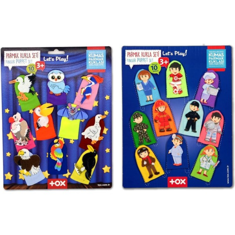 Ceturn Global 2 Set - 20 Parça Meslekler ve Uçan Hayvanlar Parmak Kukla Bebek Oyuncakları Fiyatı