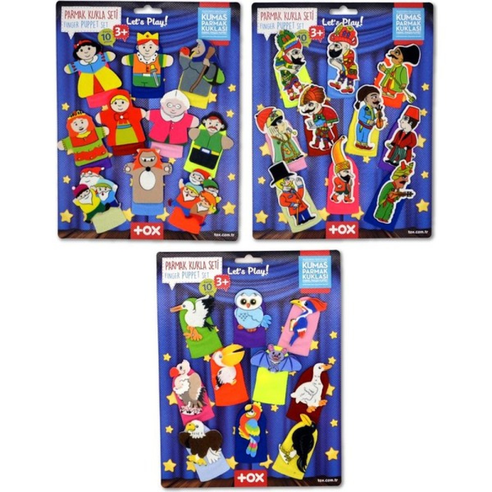 Ceturn Global 3 Set - 30 Parça Hacivat Karagöz , Masal Kahramanları ve Uçan Hayvanlar Parmak Kukla Bebek Oyuncakları Fiyatı