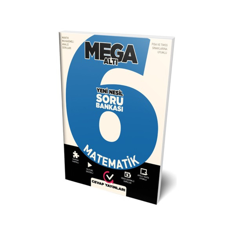 Cevap Yayınları 6.Sınıf Mega Matematik Soru Bankası Matematik Fiyatı