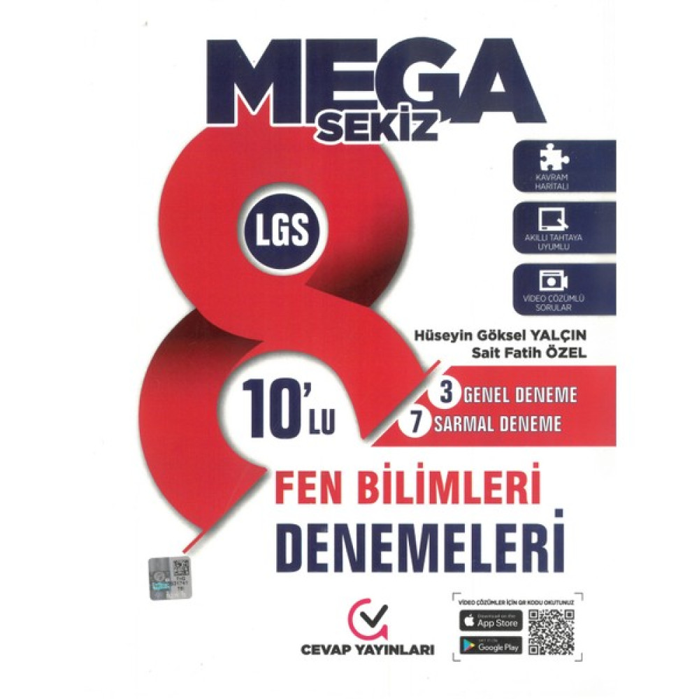 Cevap Yayınları Mega LGS 10'lu Fen Bilimleri Deneme Sınavı Ders Sınav Kitapları Fiyatı