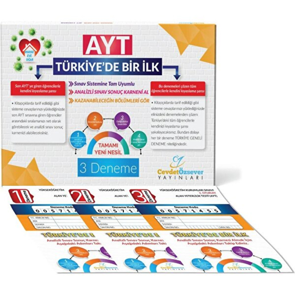 Cevdet Özsever Yayınları Ayt Analizli 3 Deneme Cevdet Özsever Edebiyat Fiyatı
