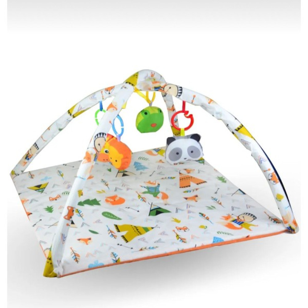 Çevik Sunar Oyuncaklı Oyun Minderi Oyun Halısı Pamuk Kumaşlı - 70 x 70 cm - Krem Rengi Oyuncak Fiyatı