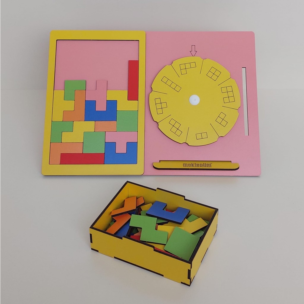 Çevir Bul Takalım Tetris Oyunu - Pembe Diğer Fiyatı