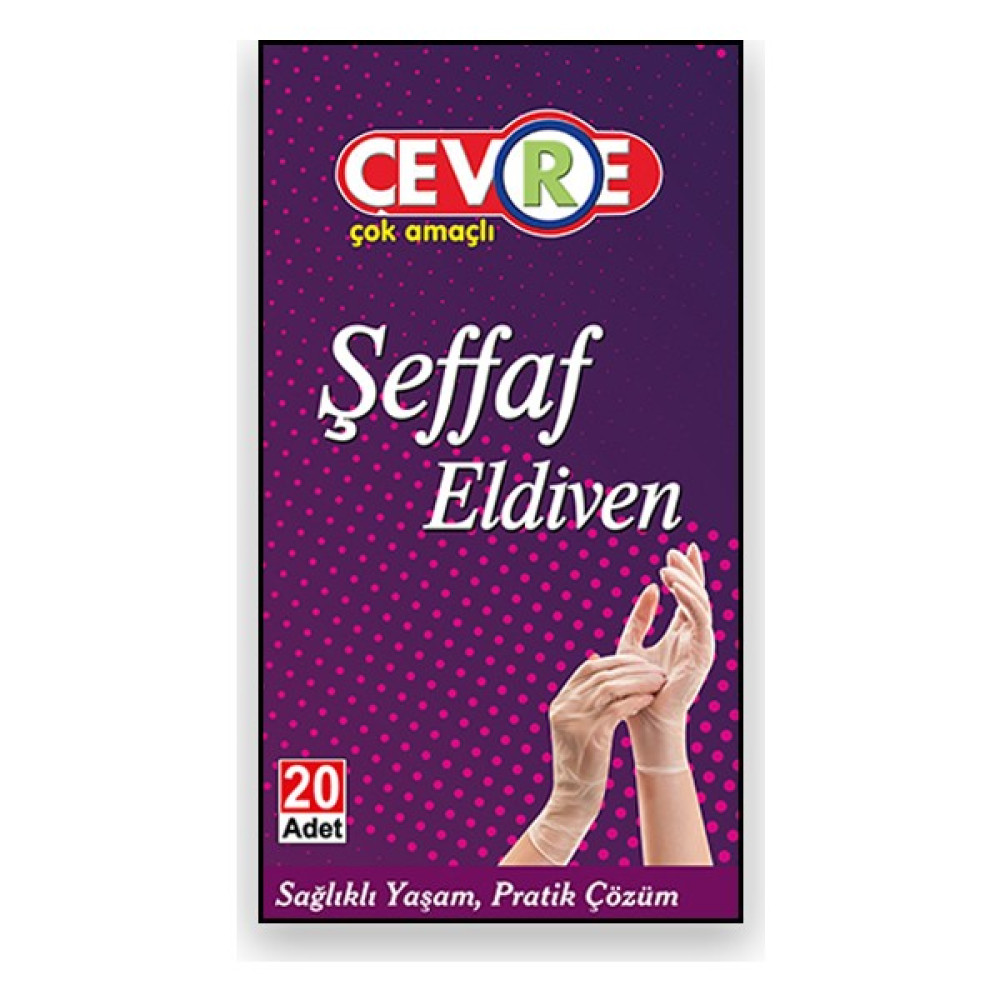 Çevre - Şeffaf Eldiven 20'li Diğer Fiyatı