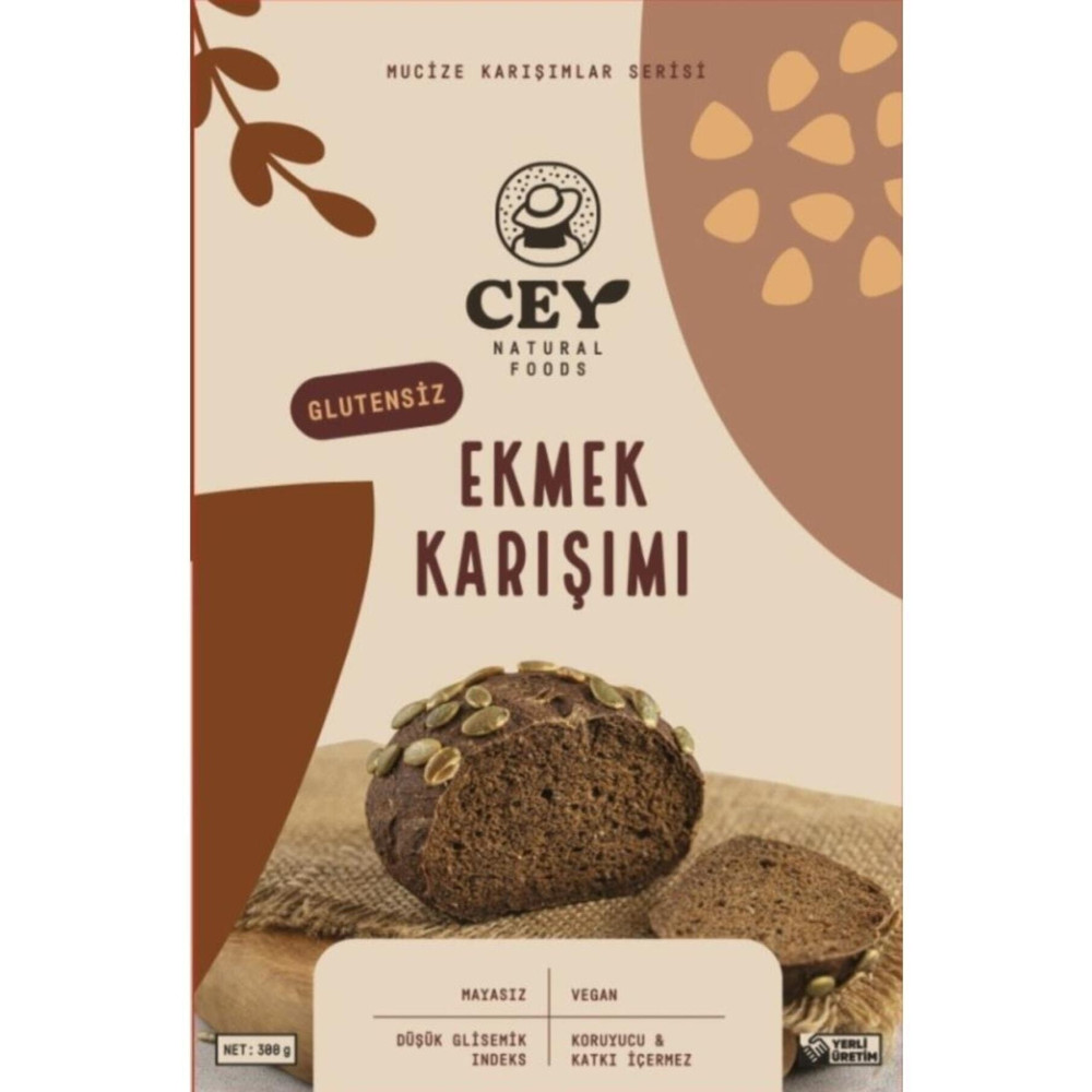 Cey Natural Foods Cey Glutensiz Ekmek Karışımı Unu 300 Gr İçecek Fiyatı