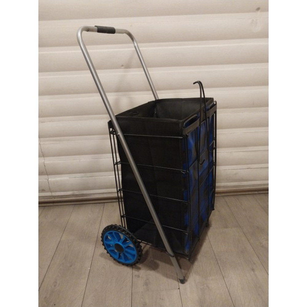 Ceybag 5 mm Telli Silikon Tekerlekli Büyük Boy Pazar Arabası Mavi Kareli Desenli Eşya Saklama / Düzenleme Fiyatı