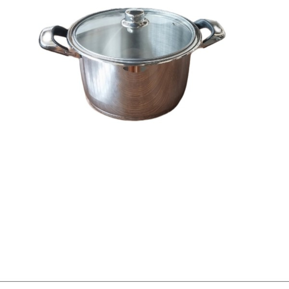 Ceybag Cey-Home Chrome Çelik Tencere Cam Kapaklı 7 kg - Açık Gri - 16 cm Tencereler Fiyatı