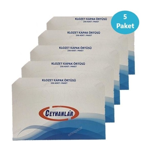 Ceyhanlar Klozet Kapak Örtüsü 5 Paket 1250 Adet Diğer Fiyatı