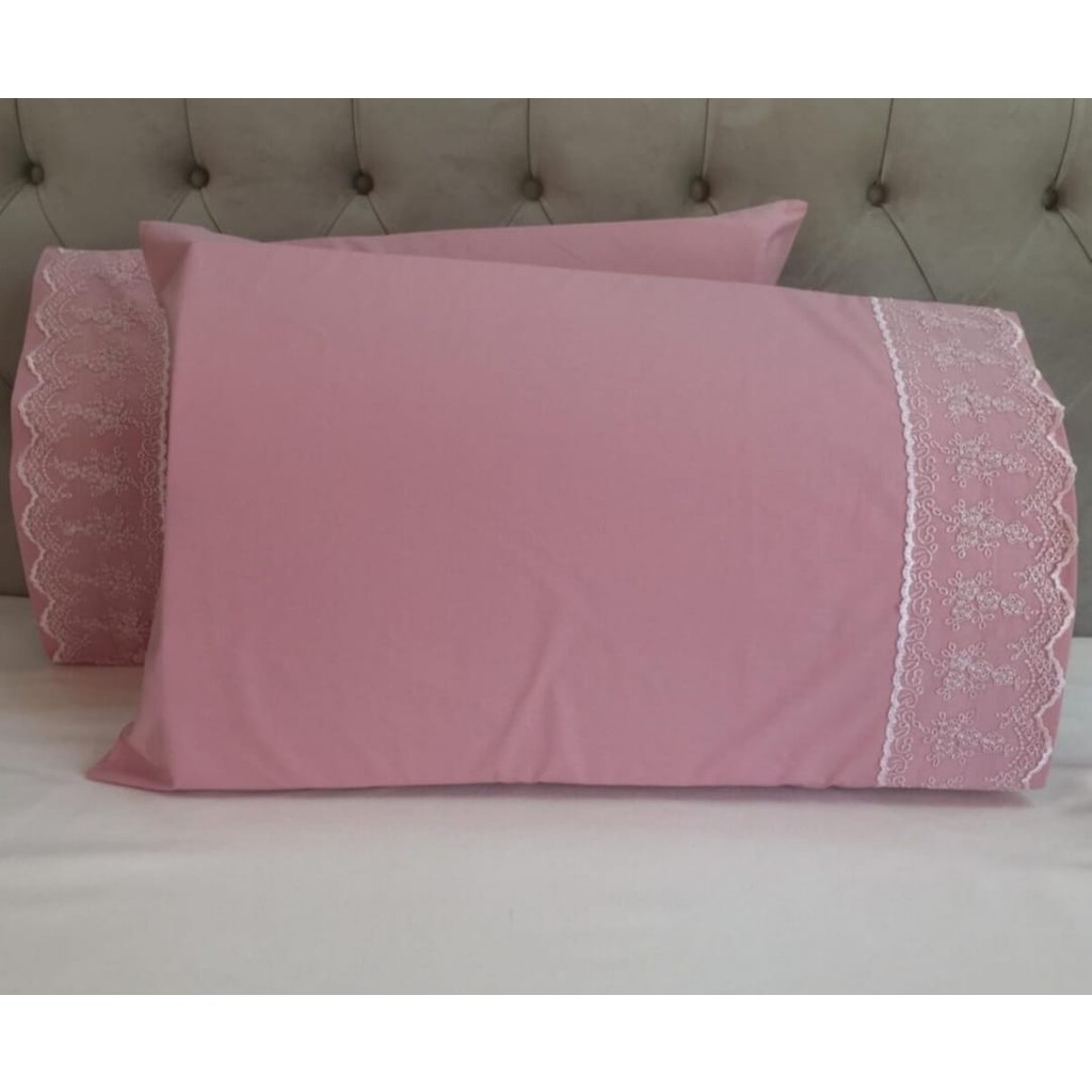 Çeyiz Bahçesi Fransız Güpürlü 2 Li Yastık Kılıfı - 50 x 70 cm - Pudra Yastık Kılıfı Fiyatı