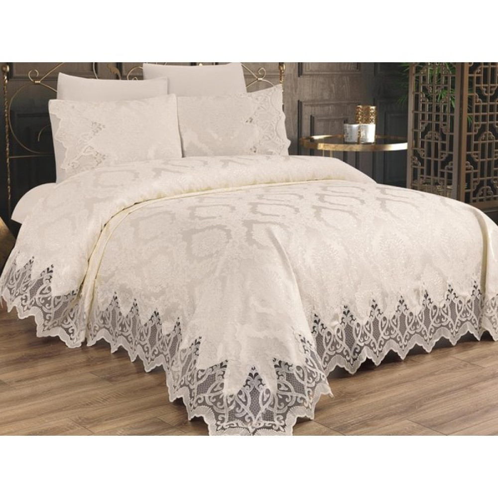 Çeyiz Diyarı Bellisimo Çift Kişilik Pike Takımı Krem Pike & Pike Takımı Fiyatı