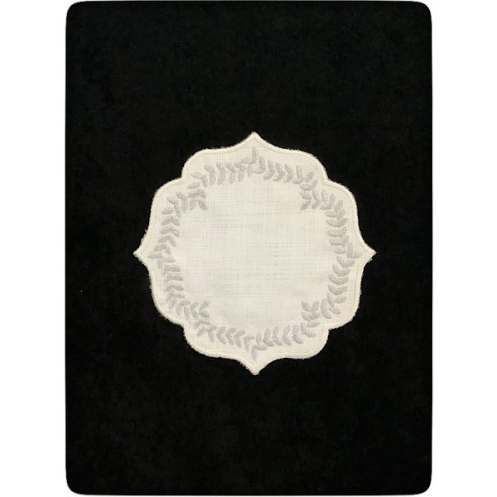 Çeyizhan 6 Adet - Maraş Işi Sırma Nakış Işlemeli Keten Sunum Peçetesi - 14 x 14 cm - Krem - Gümüş Masa Örtüsü Fiyatı