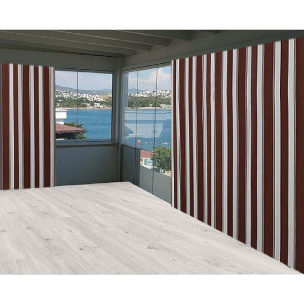 Ceylan Home 150/250 Balkon Perdesi Brandası Kahverengi Çizgili Dış Mekan & Bahçe Oyuncakları Fiyatı