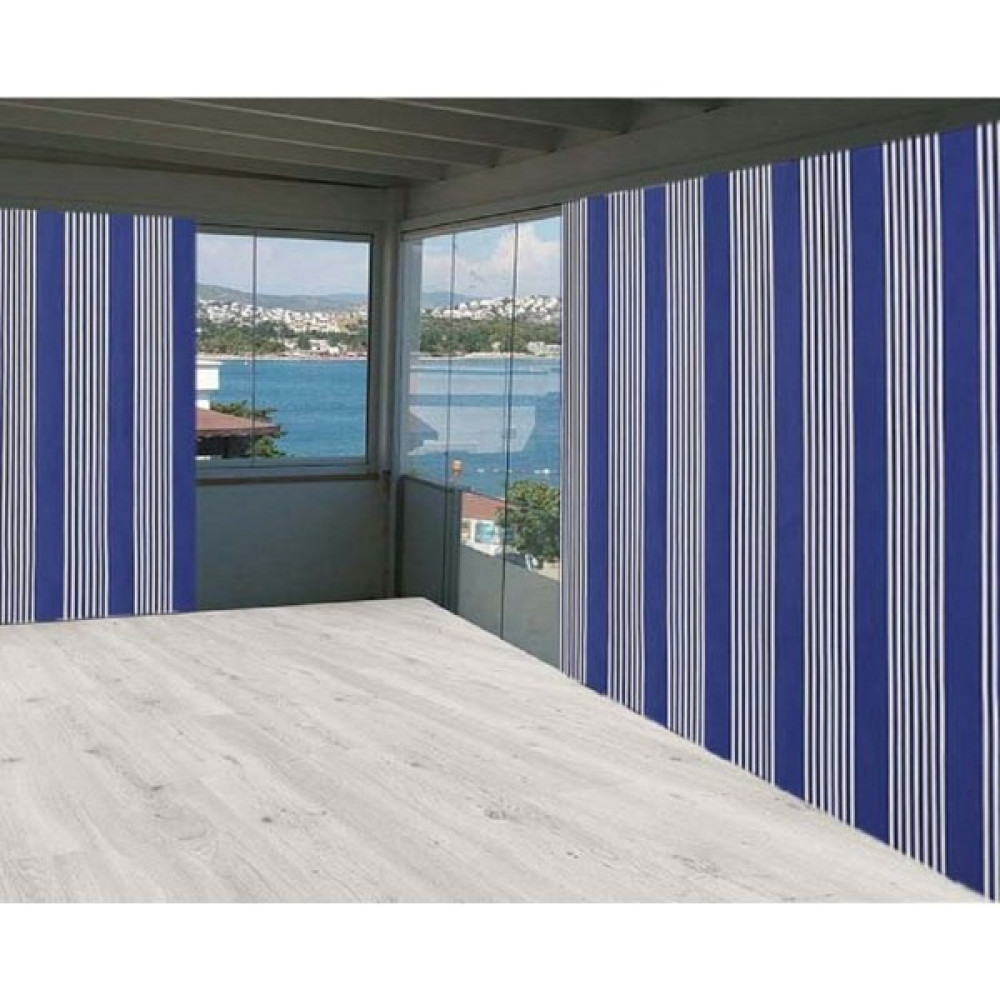 Ceylan Home 150/250 Balkon Perdesi Brandası Mavi Çizgili Dış Mekan & Bahçe Oyuncakları Fiyatı