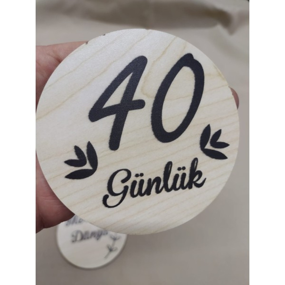 Ceylin Hobi Hediyelik 12 Aylık Plak Seti Ahşap Bebek Fotoğraf Kartları , Ilklerim Seti , Anı Kartları - Krem Rengi Anne, Bebek Fiyatı
