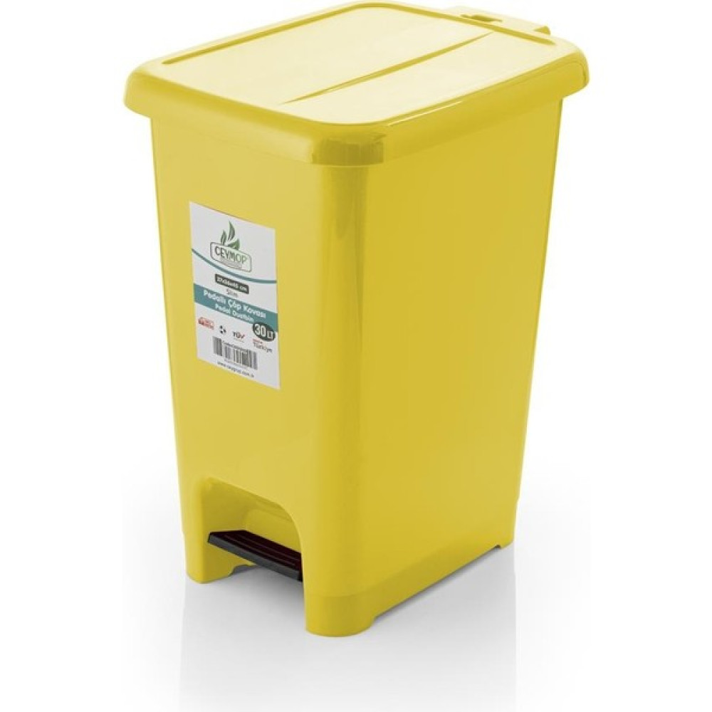 CEYMOP PROFESSIONAL Slim Pedallı Çöp Kovası 20 LT - Sarı Eşya Saklama / Düzenleme Fiyatı