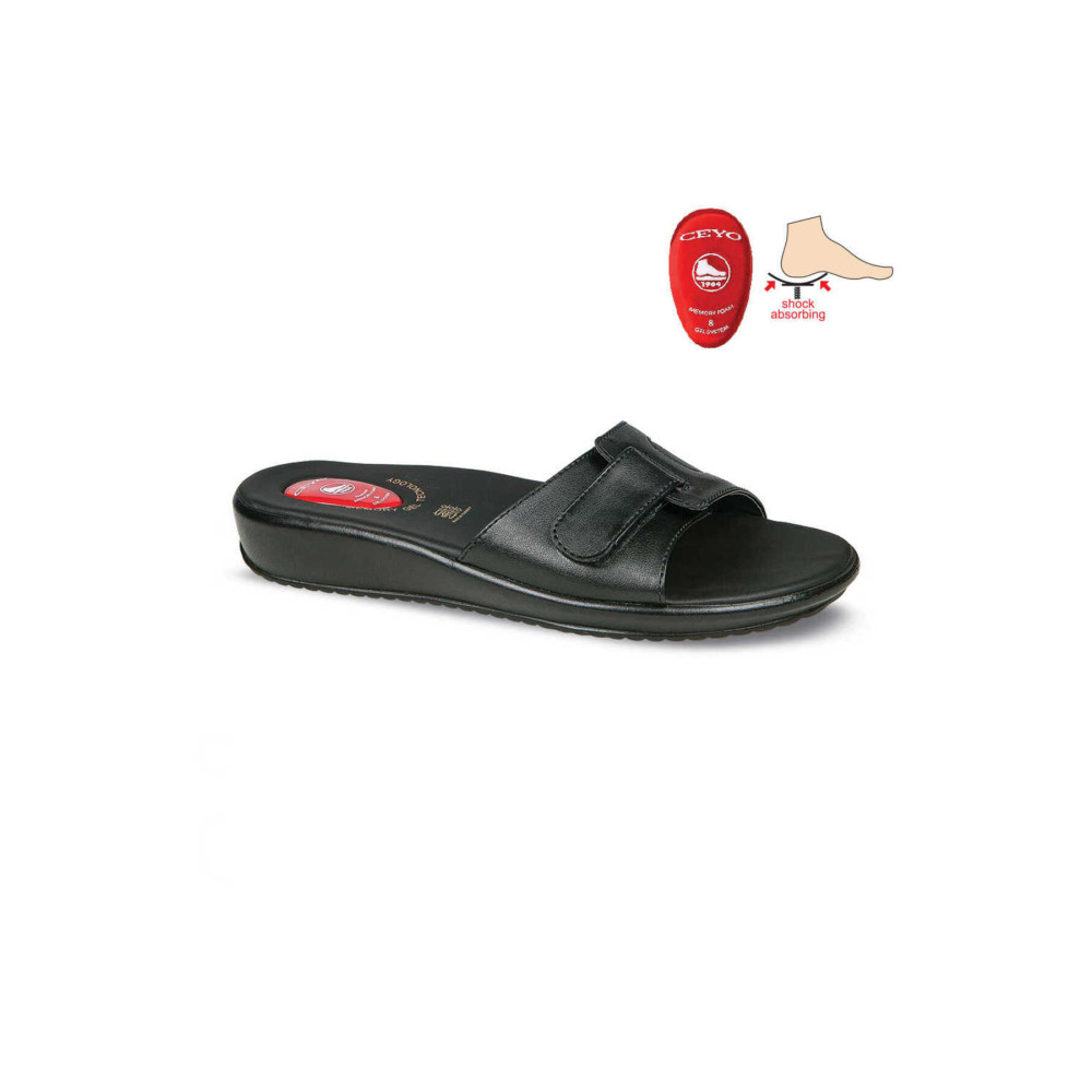 Ceyo 9200 Siyah Kemik Çıkıntısı Ve Topuk Dikeni Terliği 37 Beden Unisex Sandalet Fiyatı