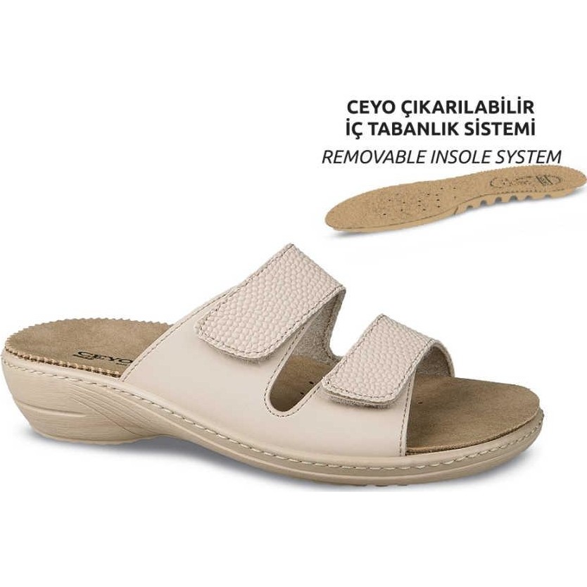 Ceyo 9855-11 Camel Anatomik Kadın Terlik Kadın Terlikleri ve Sandaletleri Fiyatı