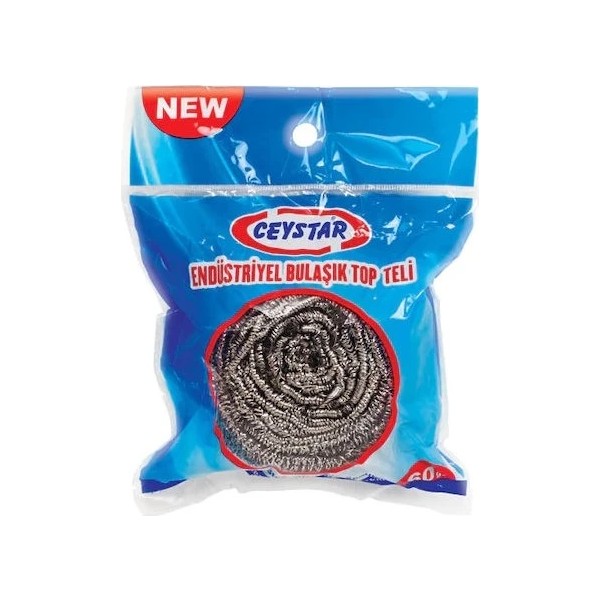 Ceystar Büyük Boy Endüstriyel 60 gr Çelik Bulaşık Ovma Teli - Gri Diğer Fiyatı