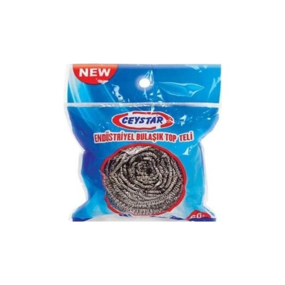 Ceystar Endüstriyel Bulaşık Top Teli 60 gr - Gri - Standart Temizlik Malzemeleri Fiyatı