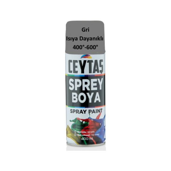 Ceytaş Isıya Dayanıklı Sprey Boya 400 ml Gri 400-600° Egzos Boyası Diğer Fiyatı